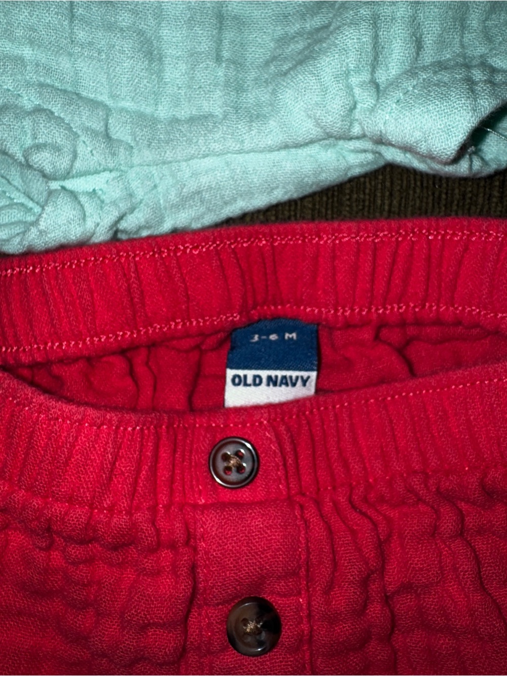 Old Navy Girls Shorts Bundle — Red and Mint - Picture 2 of 3